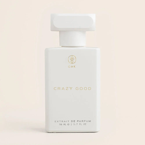 a bottle of crazy good on a white background